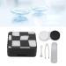 Portable Contact Lens Storage Box - Black & White Mini Case for Easy Travel | Soft Contact Lenses Organizer - Buy Online on GoSupps.com