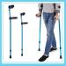 Crutches for Adults Medical Forearm Crutch 10 Stops Adjustable Comfortable On Wrist Foldable Crutch Shock Absorbing Comfy Grip for Men Women and Teens decorate Warm life Selfless dedication - Buy Online on GoSupps.com