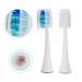 Voom Sonic Pro 7 Series Replacement Brush Heads - Pack of 4 | Soft Dupont Nylon Bristles | Oral Care - White | Advanced Bristle Technology - Buy Online on GoSupps.com