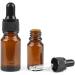 12 PCS Empty Refillable 5ML Amber Glass Droppers Essential Oil Bottles Aromatherapy Cosmetics Elite Fluid Container Jar Pot Holder with Glass Eye Dropper and Black Caps (5ml) - Buy Online on GoSupps.com