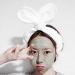 Sweet Twist Plush Bunny Rabbit Ear Headband - Stretchable Makeup Headband (White) - Buy Online on GoSupps.com