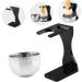Angoily Men's Shaving Set - 2 Sets of Rustproof Steel Razor Holders Acrylic Brush Stand & Gifts for Him - Buy Online on GoSupps.com