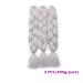 SEGO 3 Packs 24 Inch Crochet Afro Braid Extensions | Silver-Gray Synthetic Hair for Braiding - Buy Online on GoSupps.com