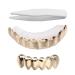 PRETYZOOM Halloween Dentures Tooth Grillz Hip Hop Removable Grillz Upper And Lower Vampire Teeth Fake Teeth Set