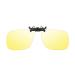 GAMEKING Square Blue Light Blocking Clip-on Computer Glasses Video Gaming Glasses Rimless | Easy Fit on Rx Frames | Digital Eyestrain Fatigue Dry Eyes Relief Eye Protection Sleep Better Amber