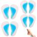 metagio 4 Pairs Gel Arch Support Insoles Silicone Flat Feet & Plantar Fasciitis Orthotic Arch Insoles Shoe Arch Support Gel High Heel Inserts Cushion Pads for Women Men Kids(One Size Fits All)