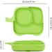 BPA-Free Baby Suction Plate - Non-Slip Silicone Placemat for Toddlers, Dishwasher Safe - Green - Buy Online on GoSupps.com