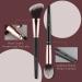 Anmor Premium Contour & Highlighter Brush Set - 2PCs Blush Bronzer Face Makeup Kit - Buy Online on GoSupps.com