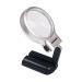 Magnifying Glass Handheld Multi Function Recognition Desktop Collapsible Glass Portable Glass 6X with LED Lamp Magnifier