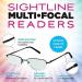 Buy Sightline Multifocus Reading Glasses 6000 Gunmetal - 2.50 Magnification | Stylish & Comfortable | International Shipping Available - Buy Online on GoSupps.com