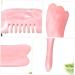 Fomiyes 7-Piece Gua Sha Massage Tool Set - Eye Massage Stone & Facial Scraper - Pink Jade Gua Sha Board for Face Contouring & Wellness (10x5.5cm) - Buy Online on GoSupps.com
