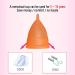 Super Soft Reusable Menstrual Cup - Medical Grade Silicone Sensitive Fit for Women (L Orange) | Eco-Friendly Hygiene Products - Buy Online on GoSupps.com