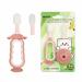 MQIZE Baby Toothbrush12 Months and up Replaceable Baby Tongue Cleaner 360   Clean with Baffle to Prevent Swallowing BPA Free Infant Toothbrush (Red)