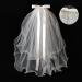 xbiez Pearl/Bowknot Long Tulle Marriage Bridal Veil with Fix Hair Comb/Clip for Marriage Wedding Celebration Party Headpieces Two layer plain B - Buy Online on GoSupps.com