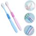 Minkissy 6-Pack Portable Pink Toothbrushes for Adults | Safe Oral Care & Dental Clean | Ideal for Home & Travel - Buy Online on GoSupps.com