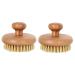 FRCOLOR 2 Pcs Bath Brush Portable Massager Shower Brush for Body Bath Scrubber Dead Skin Handled Bath Brush Shower Body Brush Handle Shower Brush Handle Bathing Brush Cleaning Brush Sisal 10x10cmx2pcs