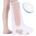 Apasiri Cast Cover Lower Leg for Shower Reusable Waterproof Cast Protector for Adult Leg Ankle Foot Toe 100% Watertight Seal Cast Bag Keep Your Cast Dry In The Shower