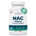 Bandini NAC N-Ac tyl-Cyst ine 600mg - 220 G lules (+7 Mois) Vegan - N-Acetyl-Cysteine Compl ment Antioxydant - Synth se du Glutathion - N Ac tylcyst ine Biodisponible Absorption Rapide - Sans Gluten