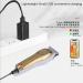 Buy USB Charging Gold Hair Clippers for Men - Mini LCD Display Barber Trimmer | International Shipping Available - Buy Online on GoSupps.com
