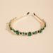 Wiwpar Green Rhinestone Headband for Women & Girls - Elastic Thin Vintage Hair Hoop Accessory - Buy Online on GoSupps.com