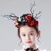 Antler Horn Headband - Christmas Reindeer Hairband with Berry & Tree Branches | Festive Holiday Headwear - Buy Online on GoSupps.com