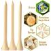 250 Pack Professional Bamboo Golf Tees 2-3/4 Inch - Biodegradable & Stronger Than Wood Tees for Less Friction - Buy Online on GoSupps.com