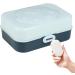Solid Shampoo Bar Holder Portable Shampoo Bar Case - Cat Paw Design Body Cleaning Bar Drain Holder Drain Case with Sealing Lid Blue - Buy Online on GoSupps.com