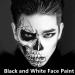 Go Ho Black and White Cream Face Body Paint (4 oz) - Water Based White Zombie Skeleton Clown Face Painting for Adults & Children - SFX Cosplay Makeup for Halloween, Day of the Dead & Festivals - Buy Online on GoSupps.com