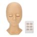 Exercise head for the eyelash extension silicone-up training head with 4 pairs of interchangeable eyes to practice the eyelash extension (02)
