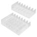 Dacvgog Eyeshadow Palette Organizer 7 Section Divided Palette Holder Inserts Eyeshadow Storage Organizer(2 Size)