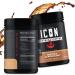 Buy ICON MEALS Protein Coffee - Premium Whey Protein with 150mg Caffeine | Keto Friendly Gluten-Free Low Carb Nootropic Blend - Mocha Cappuccino - Buy Online on GoSupps.com