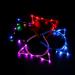 Huwaioury 1pc Flashing LED Light Cat Ear Headband for Girls Party Supplies Random Color