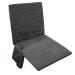 Techer foldable heated seat cushion improved 3-stage adaptation extra wide heated for outdoor area washable for Bleicher stadium bench gray