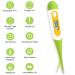 EasyHome Digital Oral Thermometer for Kids, Babies, and Adults - 3-in-1 Temperature Measurement - Green - Buy Online on GoSupps.com