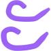Ear Hooks 5 Pairs Soft Silicone Face Cover Hooks for Kids (Purple) - Buy Online on GoSupps.com