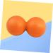 Minkissy Double Lacrosse Ball - Acupressure Peanut Massage Ball for Muscle Relief & Mobility - Medium Orange - Buy Online on GoSupps.com