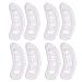 SOLUSTRE 4 Pairs Non-Slip Stickers Heel Inserts Pads Metatarsal Pads Foot Care Protector Forefoot Pads Black Heel Girl Heels Running Anti Slip Shoe Pads Invisible Flannel Insole Pad Work Transparent Color