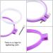Caydo 6-Piece Embroidery Hoops & 15 Needles Set | Plastic Cross Stitch Hoops, Sizes 3.4-10.4 inch (Multicolor) - Buy Online on GoSupps.com