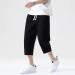 CEWIFO Men's Cotton Shorts - Solid Color Training & Cargo Pants | Black 5XL Sports Wear - Buy Online on GoSupps.com