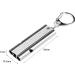 Wanyi Emergency Whistle Signal Pipe - 150DB Loud Trill Whistles (2 Pack) for Coaching Referee & Sports | Durable Stainless Steel Keychain - Buy Online on GoSupps.com