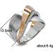 S925 Sterling Silver Micro-Inlaid Rose Gold Two-Tone Bow Engagement Ring - Buy Online on GoSupps.com