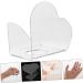 FRCOLOR 2 Pi ces Palette de Nail Art Acrylique Transparent Forme C ur Plateau M lange Maquillage Portable et R sistant pour Vernis Ongles Outil Professionnel et Domicile - Buy Online on GoSupps.com