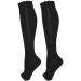 Amazon compression stockings to alleviate the leg support varicose veins men women women outdoor sports walking travel compression stockings nylon black socks black 5 pair 5 pair black