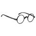 BLUELESS Vintage Round Reading Glasses Professor Readers (Black 1.50) Black 1.5 x