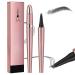 Microblading Eyebrow Pen 2024 New 3D Waterproof Microblading Eyebrow Pencil 4-Tip Waterproof Eyebrow Pen Natural Makeup Long-Lasting Fine Stroke Magic Eyebrow Pencil (Gray)