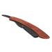 Straight Edge Wooden Razor Comfortable Handle Vintage Barber Shaver Optimized for Beard for Men