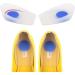 Premium Silicone Heel Cups for Pain Relief & Shock Absorption | Men s Inserts for Heel Spurs | Large Transparent Blue Core - Buy Online on GoSupps.com