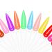200Pcs Clear Nail Swatch Sticks with Ring Holder - Nail Display Art Supplies for Gel Polish Practice - Buy Online on GoSupps.com