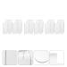 Lurrose 6Pcs Acrylic Artist Color Pallets - Clear Handheld Mixing Boards for Oil & Watercolor Painting Brush Rest Transparent - Buy Online on GoSupps.com