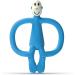 Matchstick Monkey Antimicrobial Silicone Teether & Gel Applicator - Blue Monkey | BPA Free | Easy-to-Grip | 3 Months+ | 11 cm - Buy Online on GoSupps.com